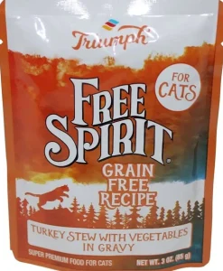 Triumph Free Spirit Grain-Free Turkey & Vegetable Wet Cat Food - 3 oz - Case of 24