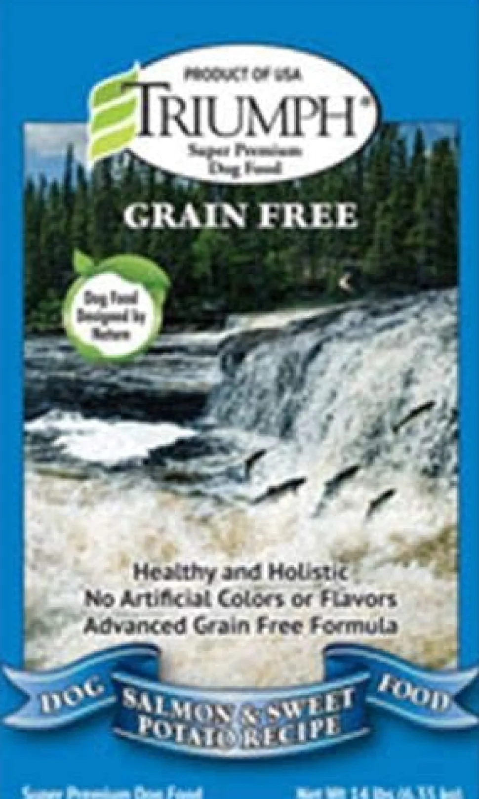 Triumph Grain-Free Spirit Salmon & Sweet Potato Dry Dog Food - 14 lb Bag