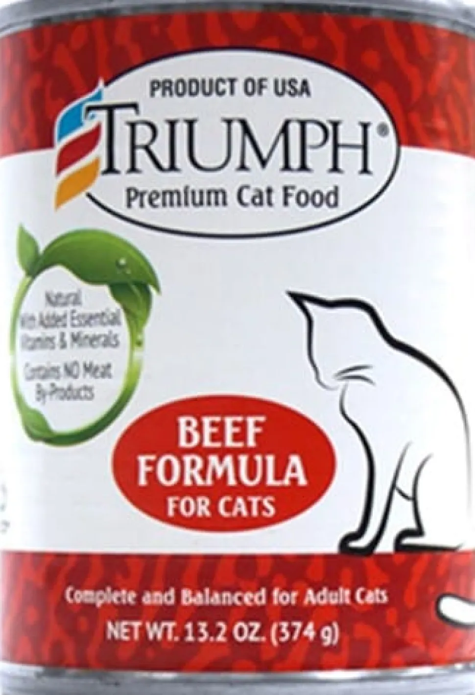 Triumph Natural Beef Canned Cat Food - 13 oz - Case of 12