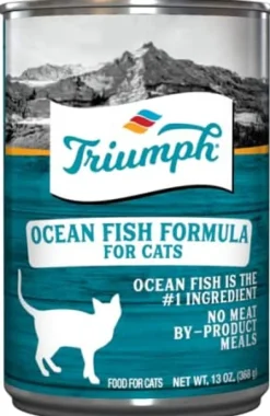 Triumph Natural Oceanfish Canned Cat Food - 13 oz - Case of 12