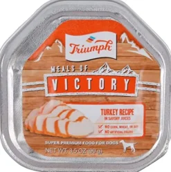 Triumph Wet Cup Turkey Wet Dog Food - 3.5 oz - Case of 15