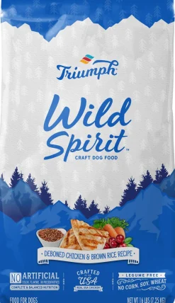 Triumph Wild Spirit Deboned Chicken & Brown Rice Dry Dog Food - 30 lb Bag