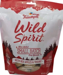 Triumph Wild Spirit Wheat-Free Red Apples & Yogurt Dog Biscuits - 16 oz - Case of 6