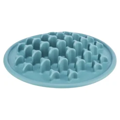 Trixie Pet Products Pillars Silicone Slow Feeding Dog Mat - Blue - 13.5 Inches