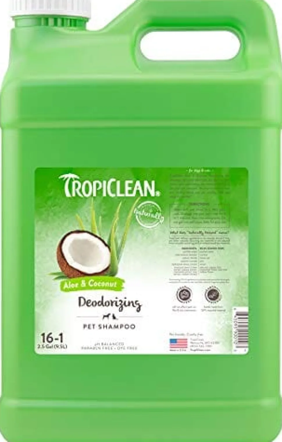 Tropiclean Aloe and Coconut Cat and Dog Shampoo - 2.5 Gal