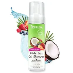 Tropiclean Berry and Coconut Waterless Deep Cleaning Cat and Dog Shampoo - 7.4 Oz