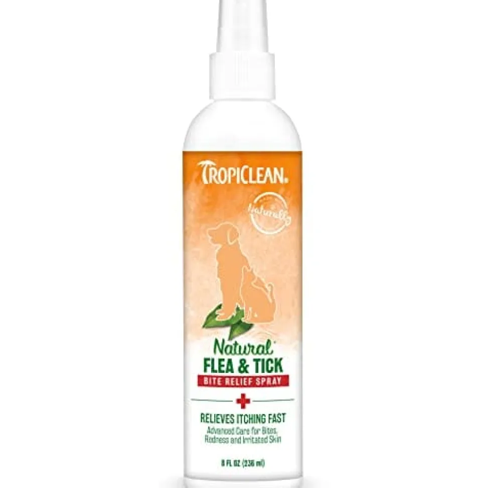 Tropiclean Flea & Tick Bite Relief Spray for Dogs & Cats - 8 Oz