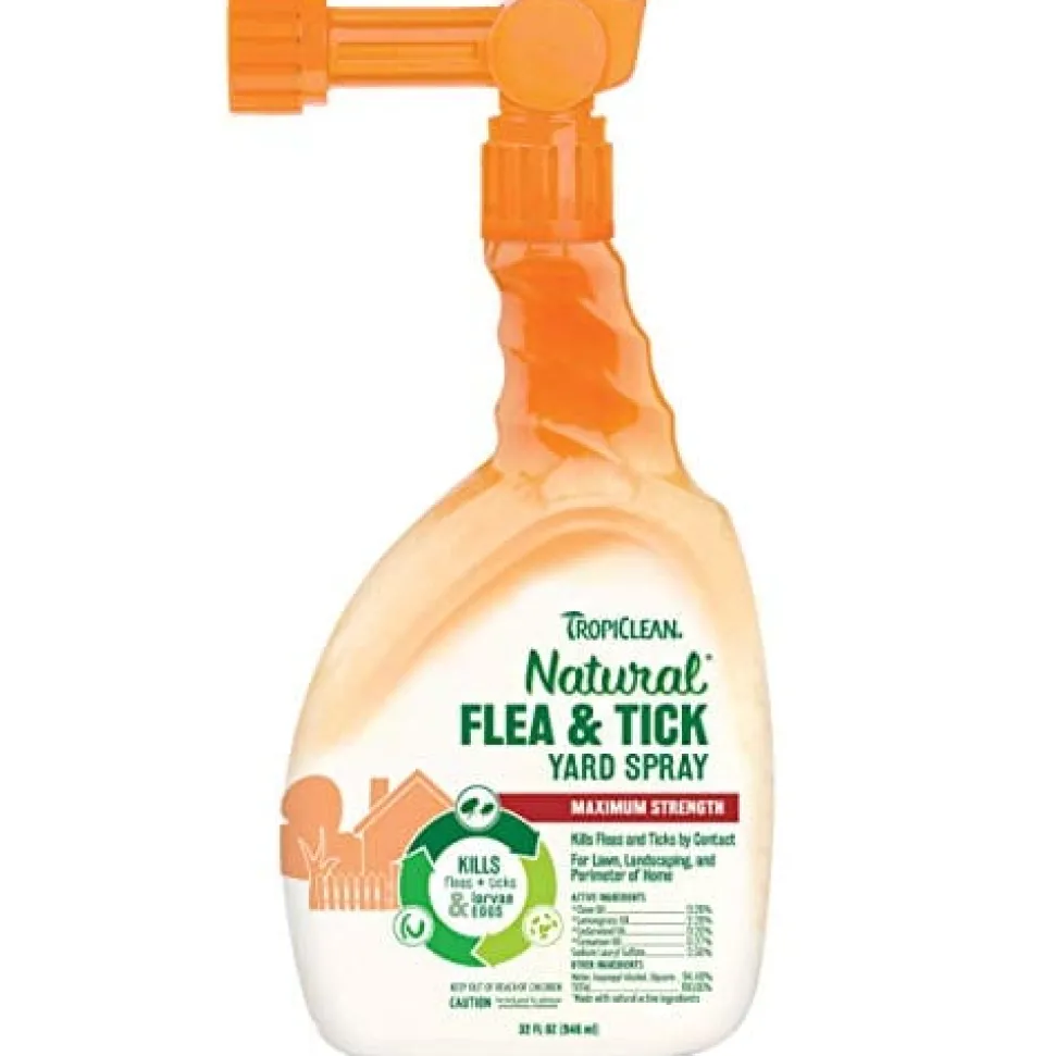 Tropiclean Flea & Tick Spray for Yard for Cats and Dogs - 32 Oz