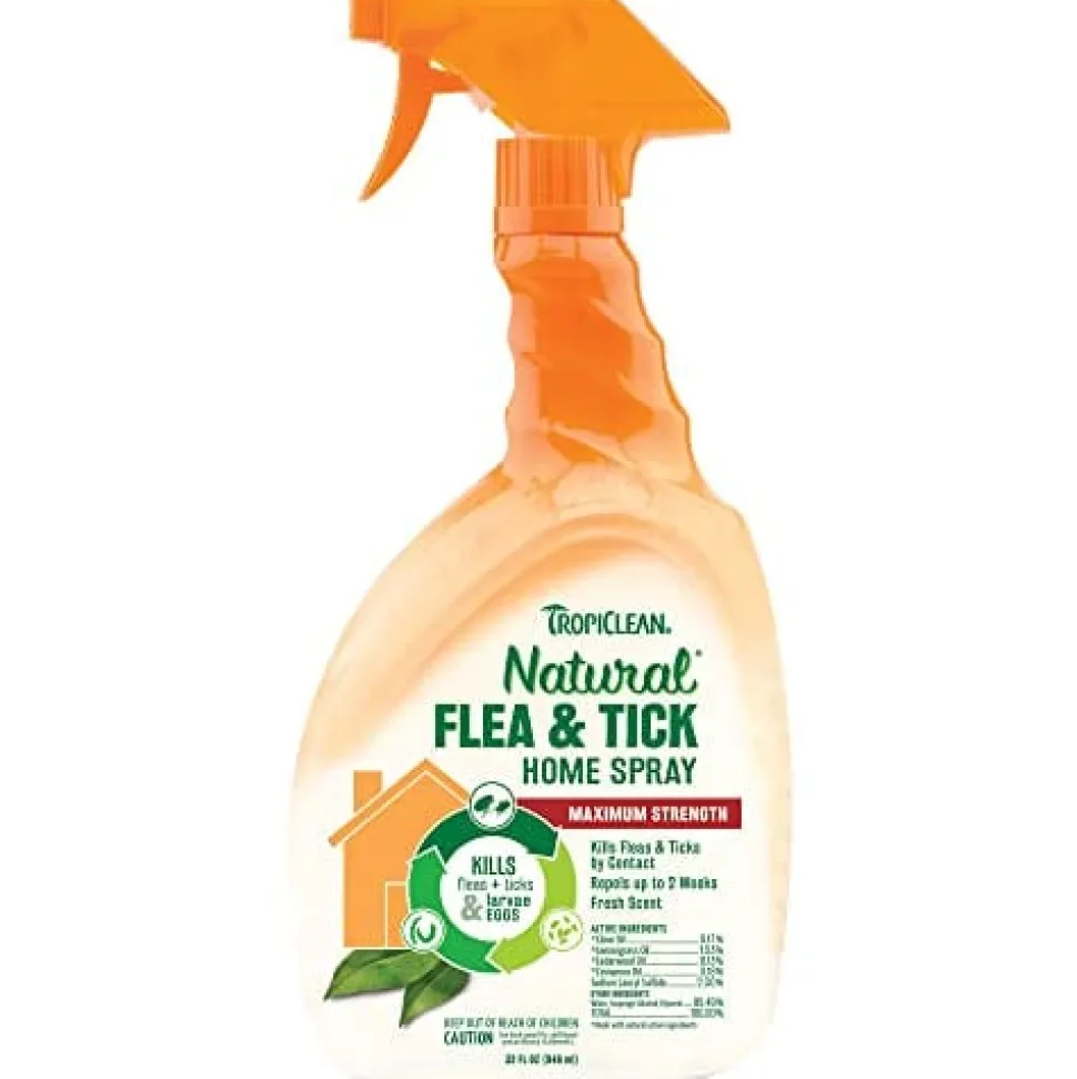 Tropiclean Flea & Tick Spray for Home for Cats and Dogs - 32 Oz