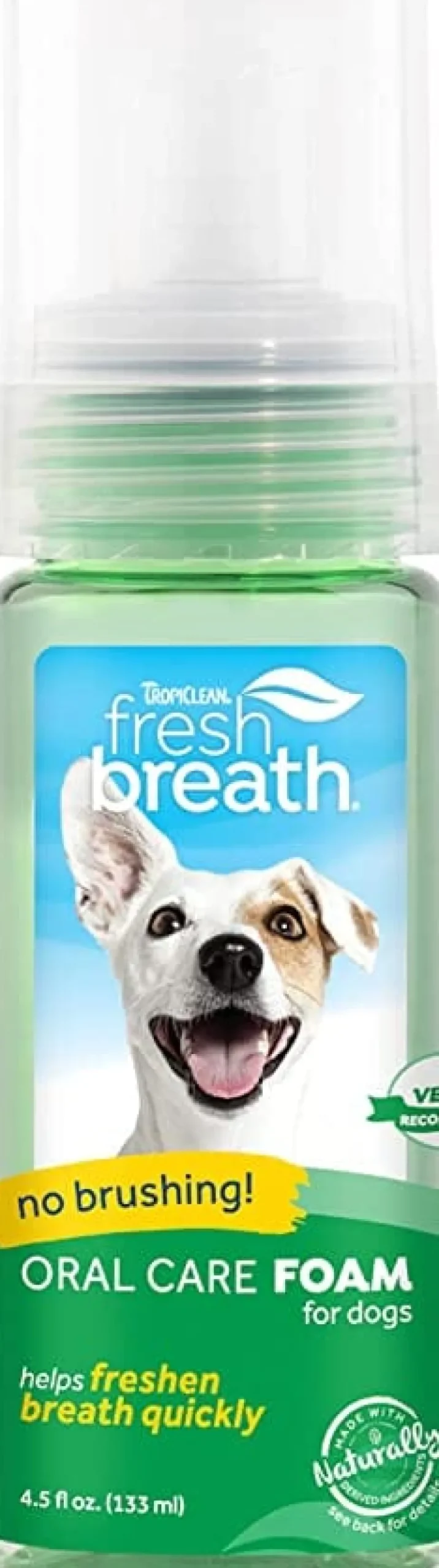 Tropiclean Fresh Breath Mint Foam for Pets - 4.5 Oz