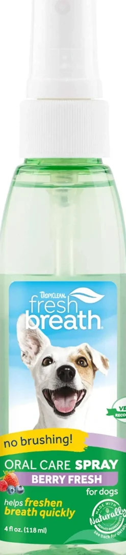 Tropiclean Fresh Breath Oral Care Spray Berry for Dogs - 4 Oz