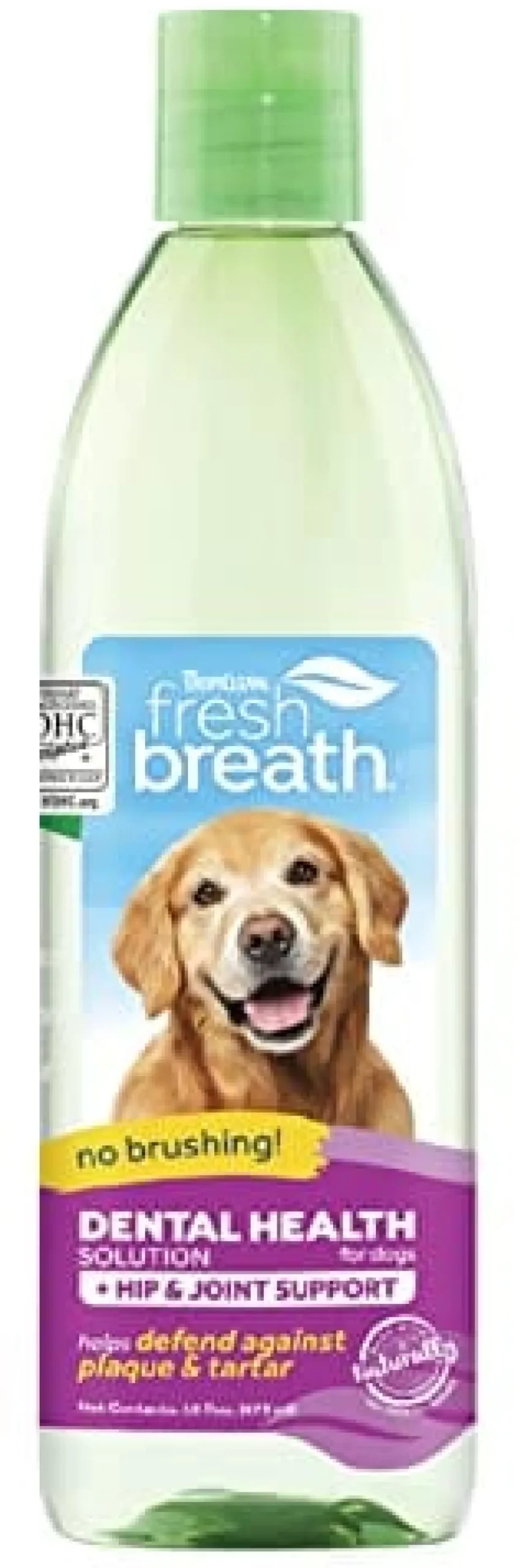 Tropiclean Fresh Breath Oral Care Dental Health Solution Plus Hip & Joint - 16 Oz
