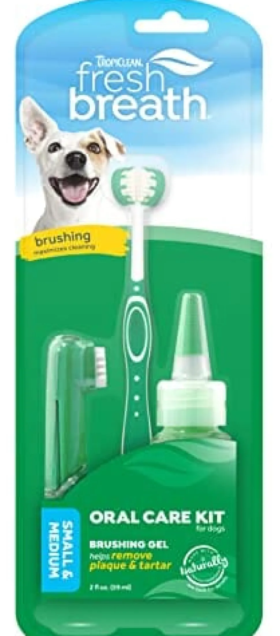Tropiclean Fresh Breath Small Oral Care Kit for Dogs and Cats