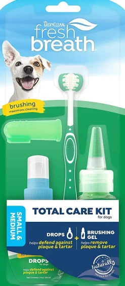 Tropiclean Fresh Breath Small Dog Total Care Kit - 2 Oz