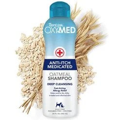 Tropiclean Oxy-Med Medicated Shampoo Cat and Dog Medicated Shampoo - 20 Oz