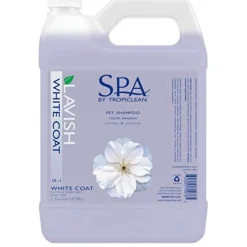 Tropiclean Spa Lavish White Coat Cat and Dog Shampoo - 1 Gal