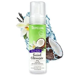 Tropiclean Waterless Facial Cleanser for Cats and Dogs - 7.4 Oz