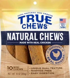 True Chews Natural Chews Natural Dog Chews - Chicken - Mini - 10 Pack