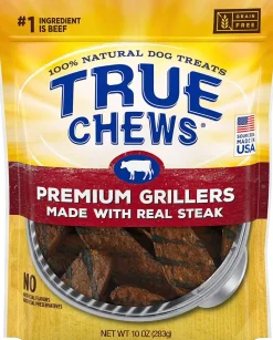True Chews Premium Grillers Natural Dog Chews - Steak - 10 Oz