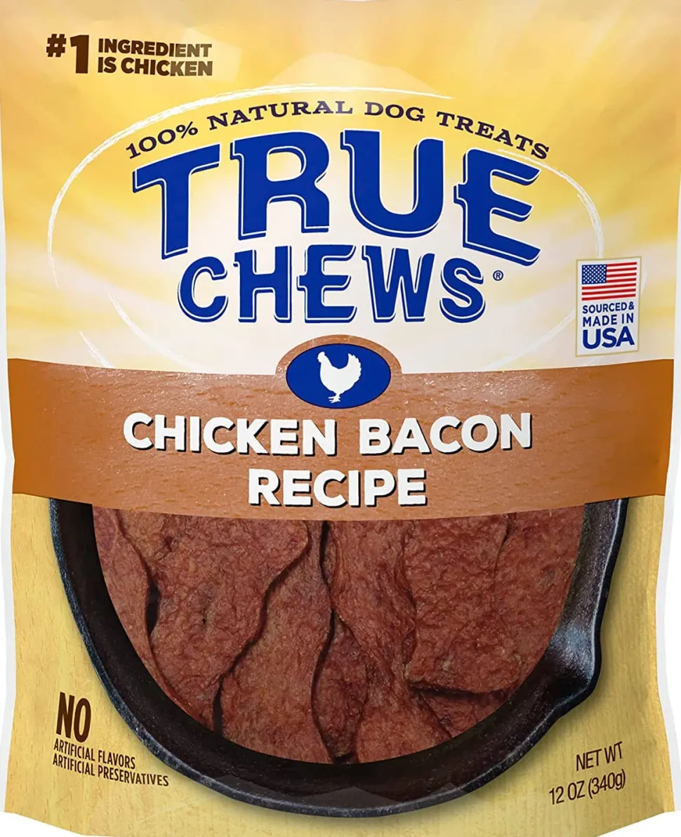 True Chews Premium Recipe Natural Dog Chews - Chicken Bacon - 12 Oz