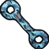Tuffy's Ultimate Tug O' War Float and Squeak Nylon and Plush Dog Toy - Camo Blue