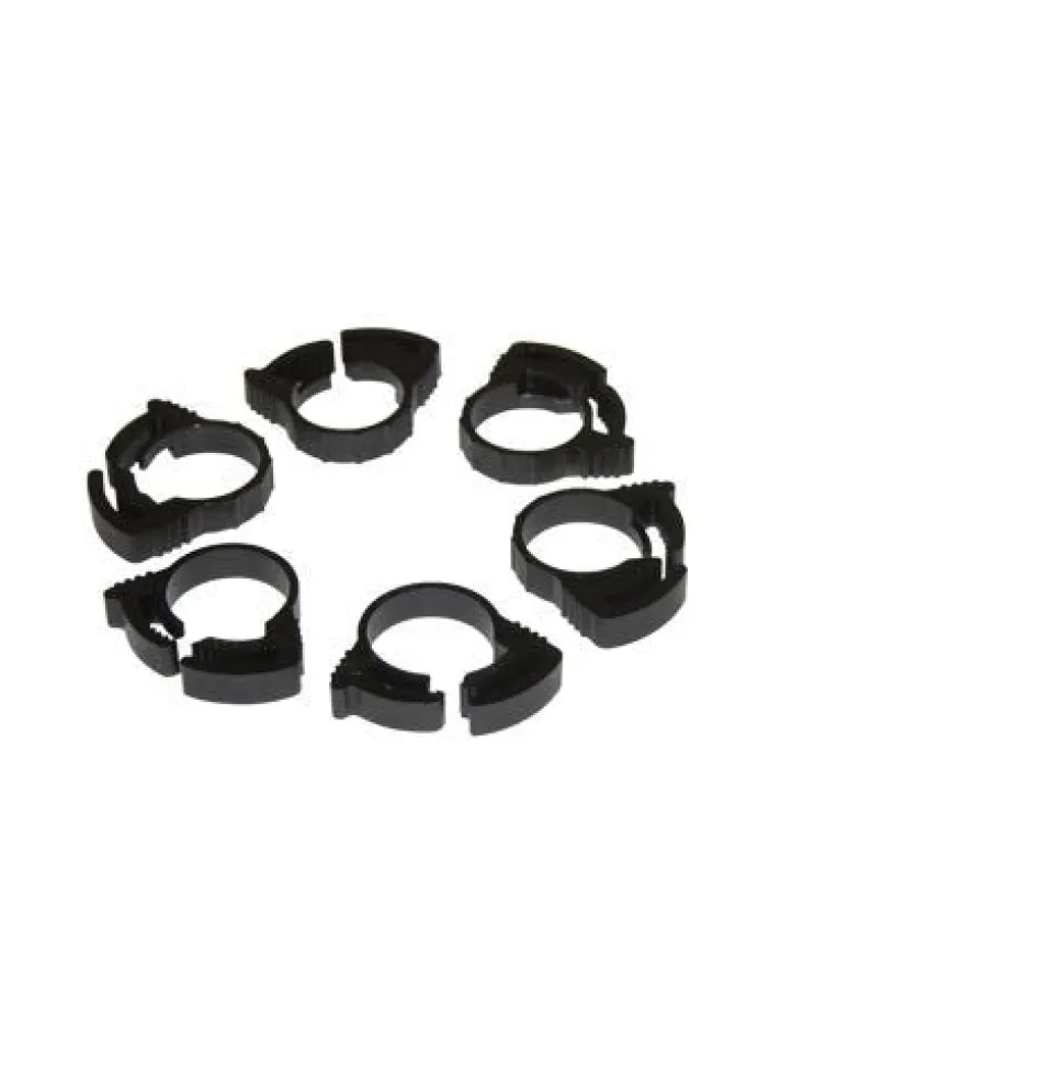 Two Little Fishies Ratchet Clip Plastic Hose Clamp Set - 1/2" - 6 pk
