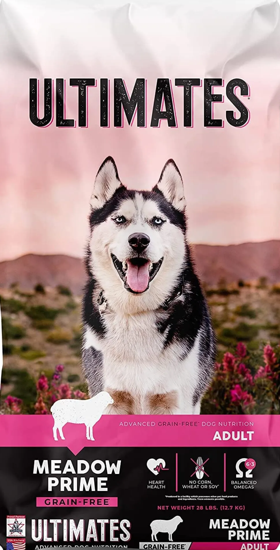 Ultimates Pro Pac Grain-Free Meadow Prime Lamb Meal Dry Dog Food - 28 Lbs