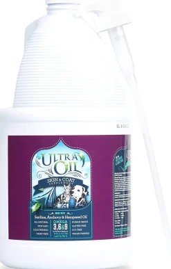 Ultra Oil Ultra Oil Skin & Coat Dog and Cat Health Supplements - 128 oz Bottle