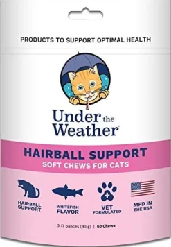 Under the Weather Hairball Support Chewy Cat Supplements - 60 Count