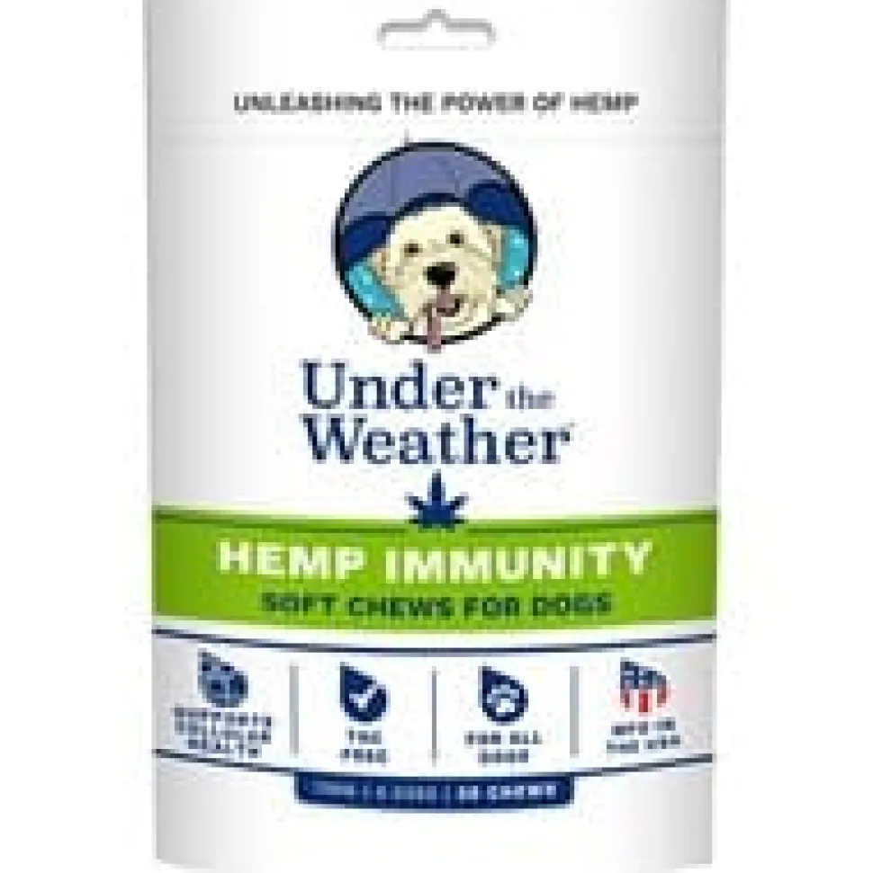 Under the Weather Hemp Chews Immunity Chewy Dog Supplements - 30 Count