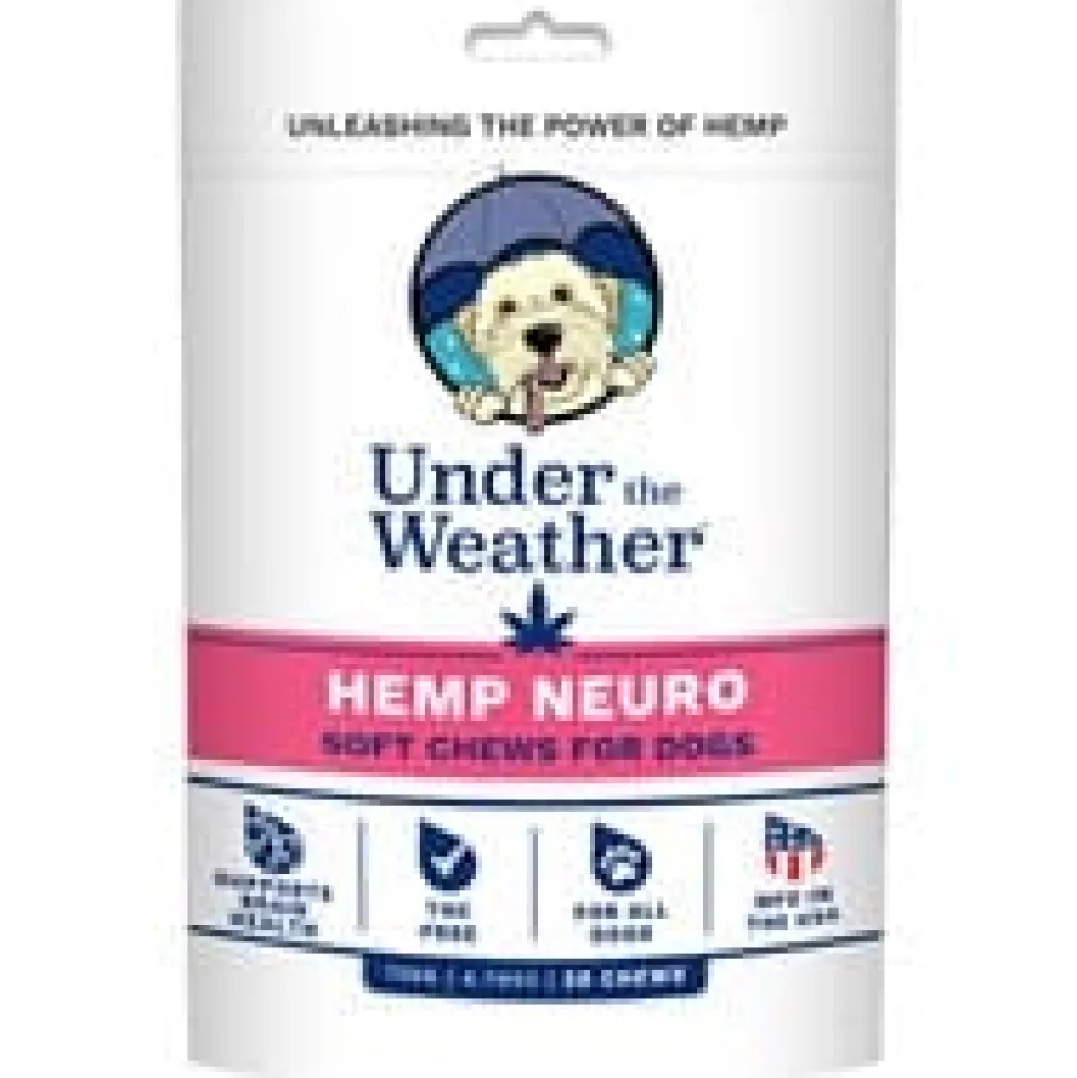 Under the Weather Hemp Chews Neuro Chewy Dog Supplements - 30 Count