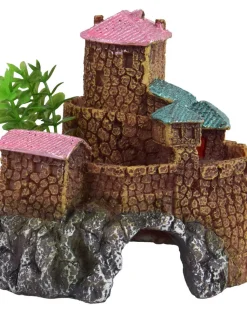 Underwater Treasures Castle with Plant