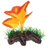 Underwater Treasures Orange Broad Leaf Mini Log - Pack of 6