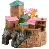 Underwater Treasures Pink & Green Roof Castle