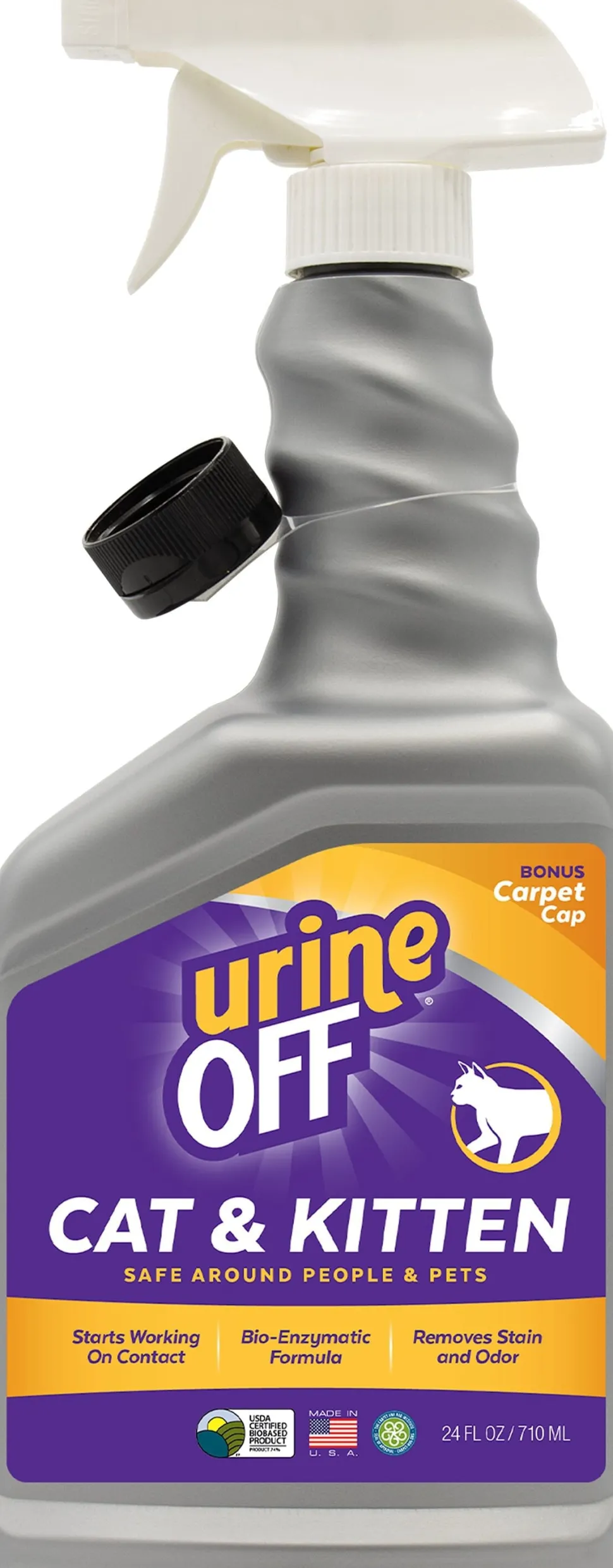 Urine Off Cat Hard Surface Spray-Carpet Applicator for Pets - 24 Oz