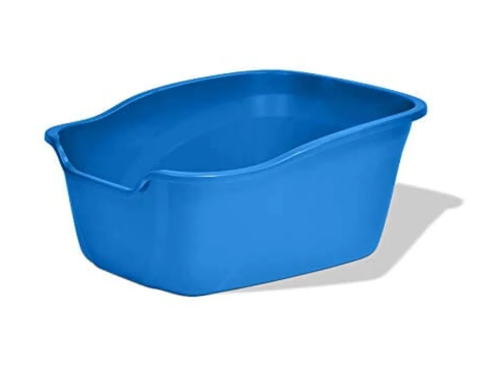 Van Ness High-Sides Cat Litter Pan - Blue - 17.5 X 15 X 8.5 In