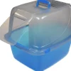 Van Ness Translucent Enclosed Cat Litter Pan - Blue - Large