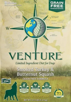 Venture Limited Ingredient Diet Grain-Free Dry Dog Food - Turkey/Squash - 12.5 Lbs