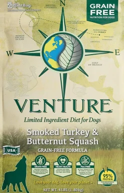 Venture Limited Ingredient Diet Grain-Free Dry Dog Food - Turkey/Squash - 4 Lbs