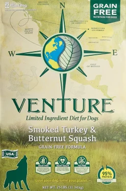 Venture Limited Ingredient Diet Grain-Free Dry Dog Food - Turkey/Squash - 25 Lbs