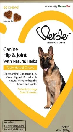Verde Canine Hip & Joint Formula Dog Supplements - 60 Count - 6.3 oz