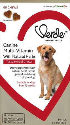 Verde Canine Multi-Vitamin Formula Dog Supplements - 60 Count - 6.3 oz
