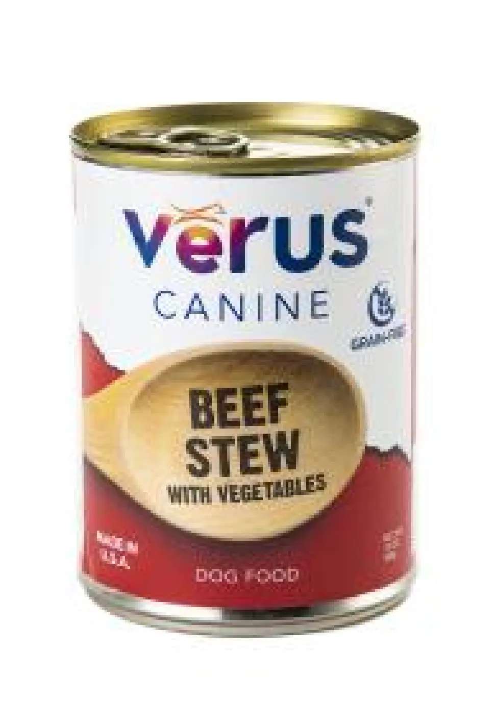 Verus Beef Stew with Vegetables Canned Dog Food - 13 oz Can - Case of 12