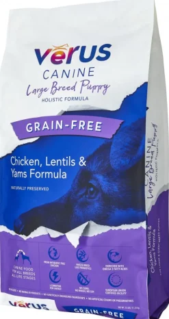 Verus Grain-Free Fresh Meat Formula Large Breed Puppy Dry Dog Food - 25 lb Bag