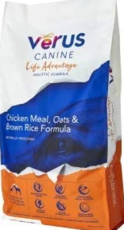 Verus Life Advantage Dry Dog Food Chicken Meal, Oats & Brown Rice Formula - 4 lb Bag