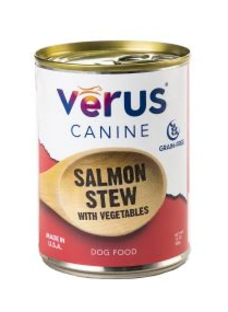 Verus Salmon Stew with Vegetables Canned Dog Food - 13 oz Can - Case of 12