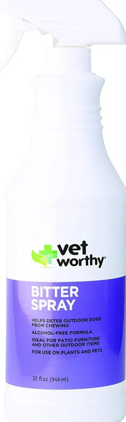 Vet Worthy Bitter Spray Cat and Dog Training Aid - 32 Oz