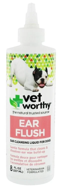 Vet Worthy First Aid Ear Flush for Dogs - 8 oz Bottle