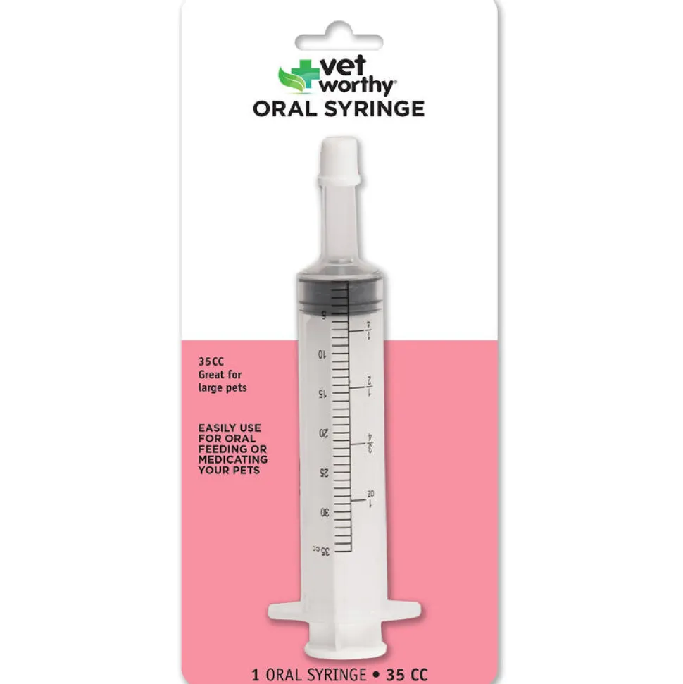 Vet Worthy First Aid Pet Oral Syringe Medical Dog Supplies - 35 cc