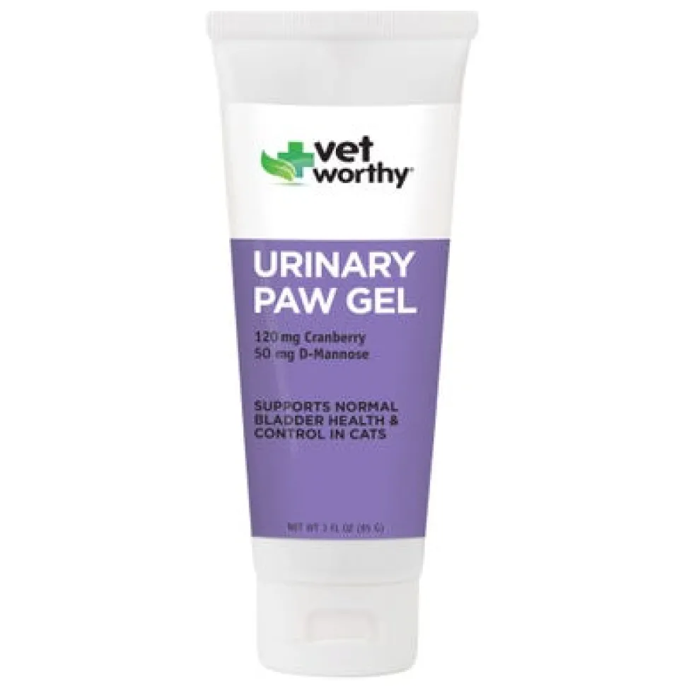 Vet Worthy First Aid Urinary Paw Gel Aid Cat Healthcare - 3 oz Gel Tube